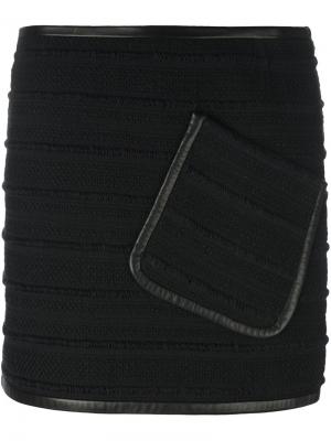 Облегающая юбка с накладным карманом Barbara Bui. Цвет: чёрный