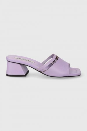 Кожаные шлепанцы PLAZA , фиолетовый Karl Lagerfeld