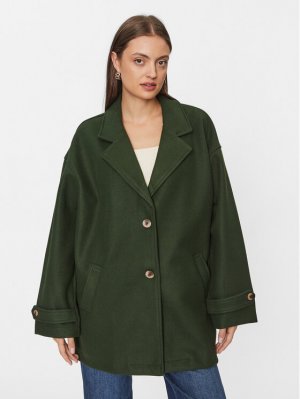 Переходное пальто оверсайз, зеленый Noisy May