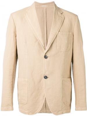 Классический пиджак Massimo Alba. Цвет: телесный