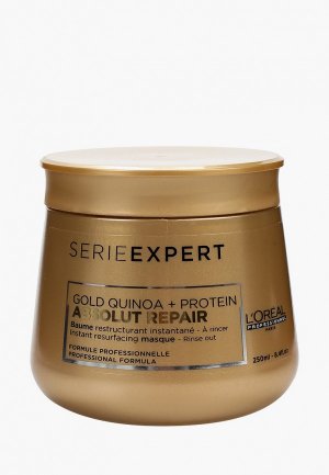 Маска для волос LOreal Professionnel L'Oreal Serie Expert Absolut Repair Gold. Цвет: бежевый