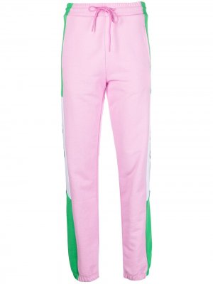 Спортивные брюки с логотипом MSGM. Цвет: розовый