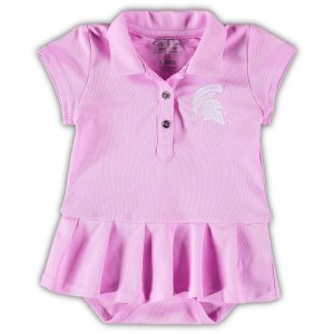 Розовый комбинезон-поло с рукавами-крылышками для младенцев, от штата Мичиган Spartans Caroline Unbranded