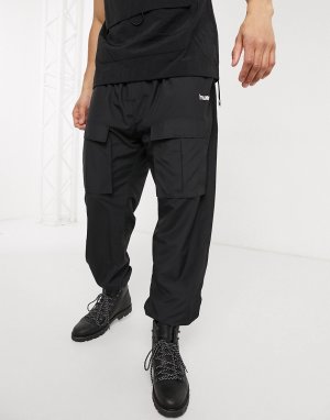 Черные брюки карго с карманами Hive-Черный Hummel