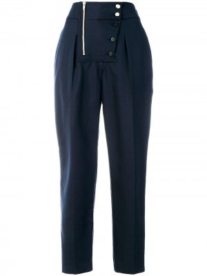 Укороченные брюки на пуговицах Calvin Klein 205W39nyc. Цвет: синий