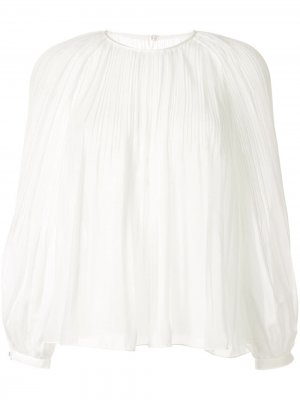 Плиссированная блузка Tomorrowland. Цвет: белый
