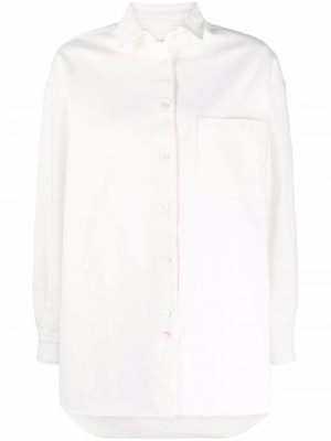 Long-sleeved organic cotton shirt Closed. Цвет: белый