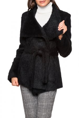 Пальто Glam Casual. Цвет: черный