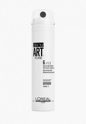 Спрей для укладки LOreal Professionnel L'Oreal Tecni.Art 6-Fix Pure фиксации волос, 250 мл. Цвет: прозрачный