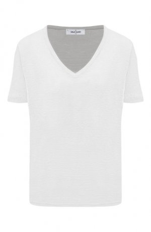 Льняная футболка Gran Sasso. Цвет: белый