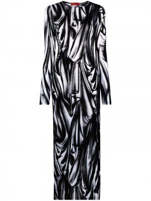 Платье-свитер Illusion Eckhaus Latta. Цвет: черный