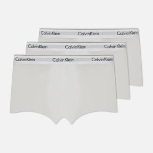Комплект мужских трусов 3-Pack Trunk Modern Cotton Calvin Klein Underwear. Цвет: белый