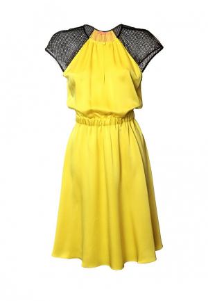 Платья Maria Rybalchenko Lace shoulders. Цвет: желтый