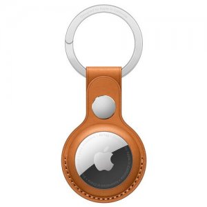 AirTag Leather Key Ring «Золотистая охра» Apple