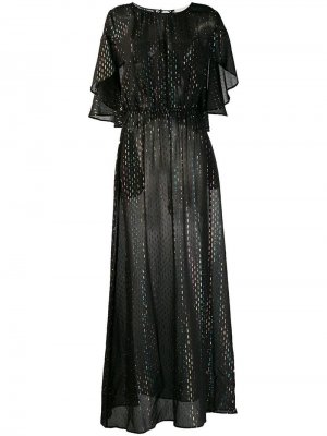 Вечернее платье с эффектом металлик L'Autre Chose. Цвет: черный