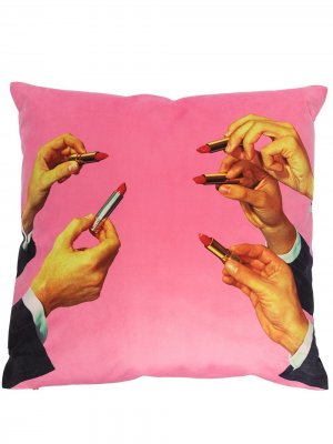 Подушка с принтом (50 x 50) Seletti. Цвет: розовый
