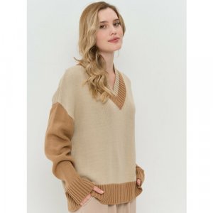 Пуловер , размер 54/56, бежевый VAY. Цвет: бежевый