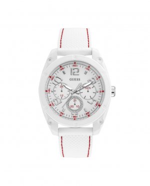 Мужские часы Dash W1256G2 из силикона с белым ремешком , белый Guess