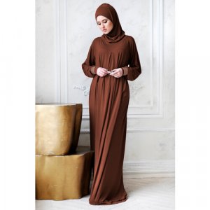 Платье , размер 42-52, коричневый Hayat. Цвет: коричневый/шоколад