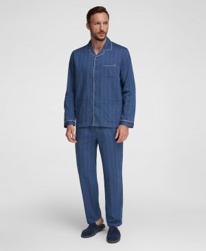 Пижамы PJ-0049 NAVY HENDERSON. Цвет: синий