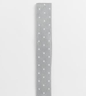 Серый галстук в горошек Noak. Цвет: серый
