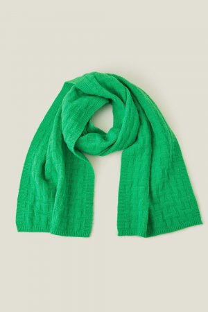 Гео-вязаный шарф , зеленый Accessorize