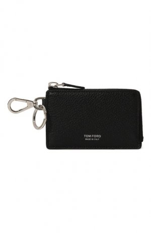 Кожаный футляр для кредитных карт Tom Ford. Цвет: чёрный