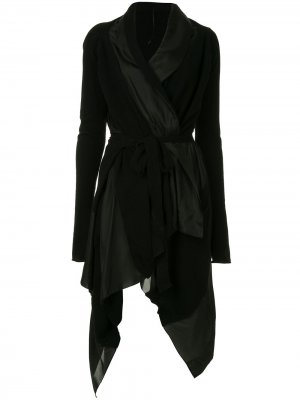 Кашемировое асимметричное платье Masnada. Цвет: черный