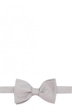 Шелковый галстук-бабочка Lanvin. Цвет: светло-серый