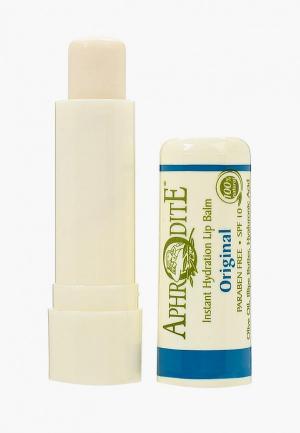 Бальзам для губ Aphrodite Защитный. Оригинальный, без запаха, 4 гр. Цвет: прозрачный