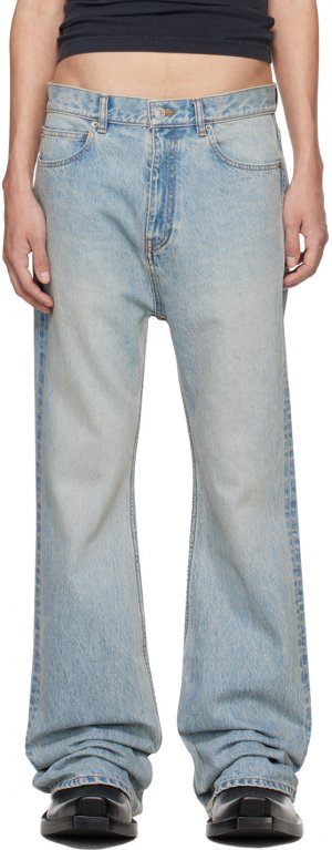 Синие джинсы свободного кроя Balenciaga