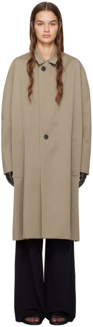 Серо-коричневое пальто Clancy The Row