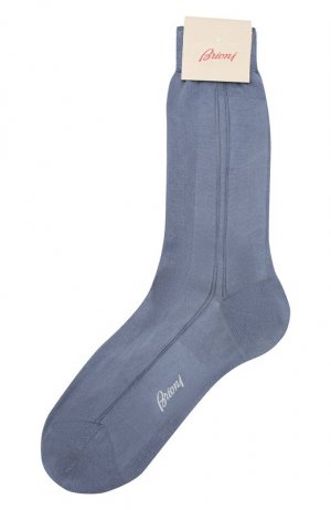 Шелковые носки Brioni. Цвет: голубой
