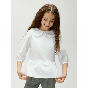 Школьная блуза , размер 158, белый Acoola. Цвет: белый
