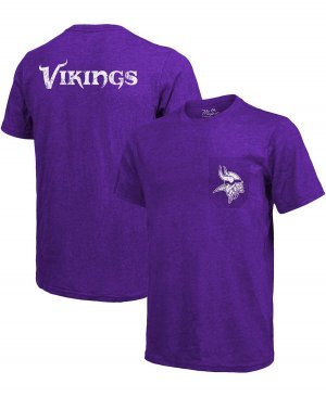 Футболка minnesota vikings tri-blend pocket - пурпурный , фиолетовый Majestic