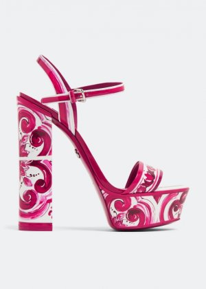 Сандалии Printed Platform, рисунок Dolce&Gabbana