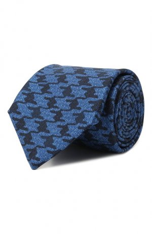 Шелковый галстук Kiton. Цвет: синий