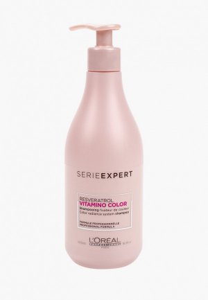 Шампунь LOreal Professionnel L'Oreal VITAMINO COLOR A-OX для окрашенных волос, 500 мл. Цвет: розовый