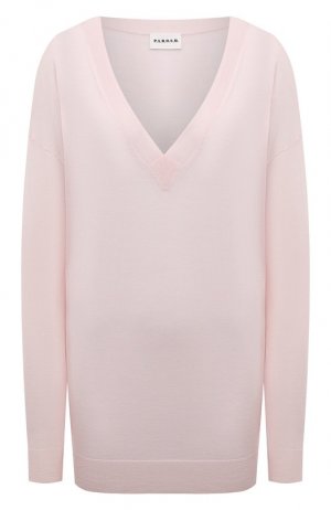 Пуловер из шерсти и шелка P.A.R.O.S.H.. Цвет: розовый