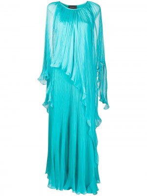 Плиссированное платье Irina Schrotter. Цвет: синий