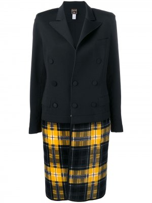 Пальто миди с контрастными панелями Jean Paul Gaultier Pre-Owned. Цвет: черный