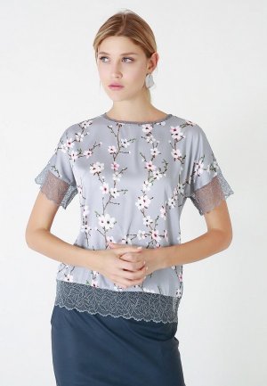 Блуза Lussotico. Цвет: серый