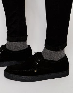 Замшевые туфли-криперы Form Lo Farah. Цвет: черный