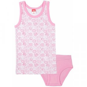 Комплект нижнего белья , размер 110-116, розовый cherubino. Цвет: розовый