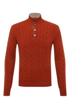 Кашемировый свитер Andrea Campagna. Цвет: красный