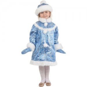 Карнавальный костюм Снегурочка Волшебный мир. Цвет: голубой