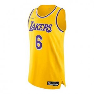 Майка x NBA LA Lakers Jerseys 'LeBron James 6', желтый Nike