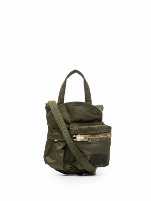 Маленькая сумка через плечо sacai. Цвет: зеленый