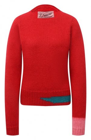 Шерстяной свитер Raf Simons. Цвет: красный