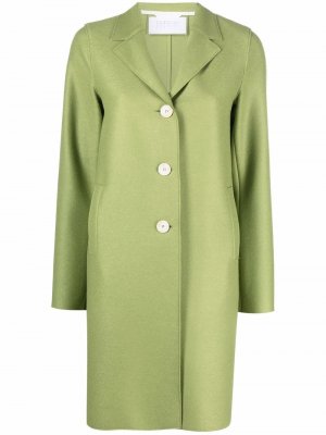 Однобортное пальто Harris Wharf London. Цвет: зеленый